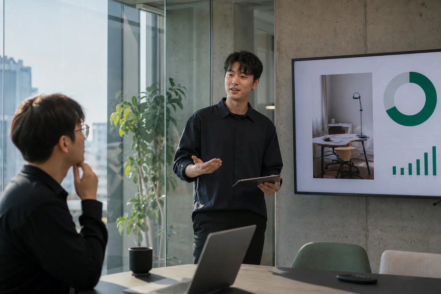 회사소개서 12 작업 장면 예시