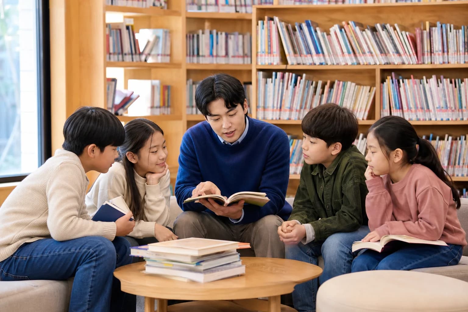 영어 원서를 함께 읽는 브릿지온 학생들
